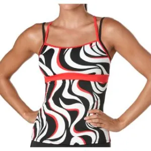 NIKE SWIM New Wavement Cross Back Tankini Top