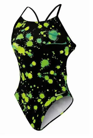 NIKE SWIM Splatter Cut Out Tank