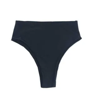 NINA HIGH WAISTED BIKINI BOTTOM IN BLACK