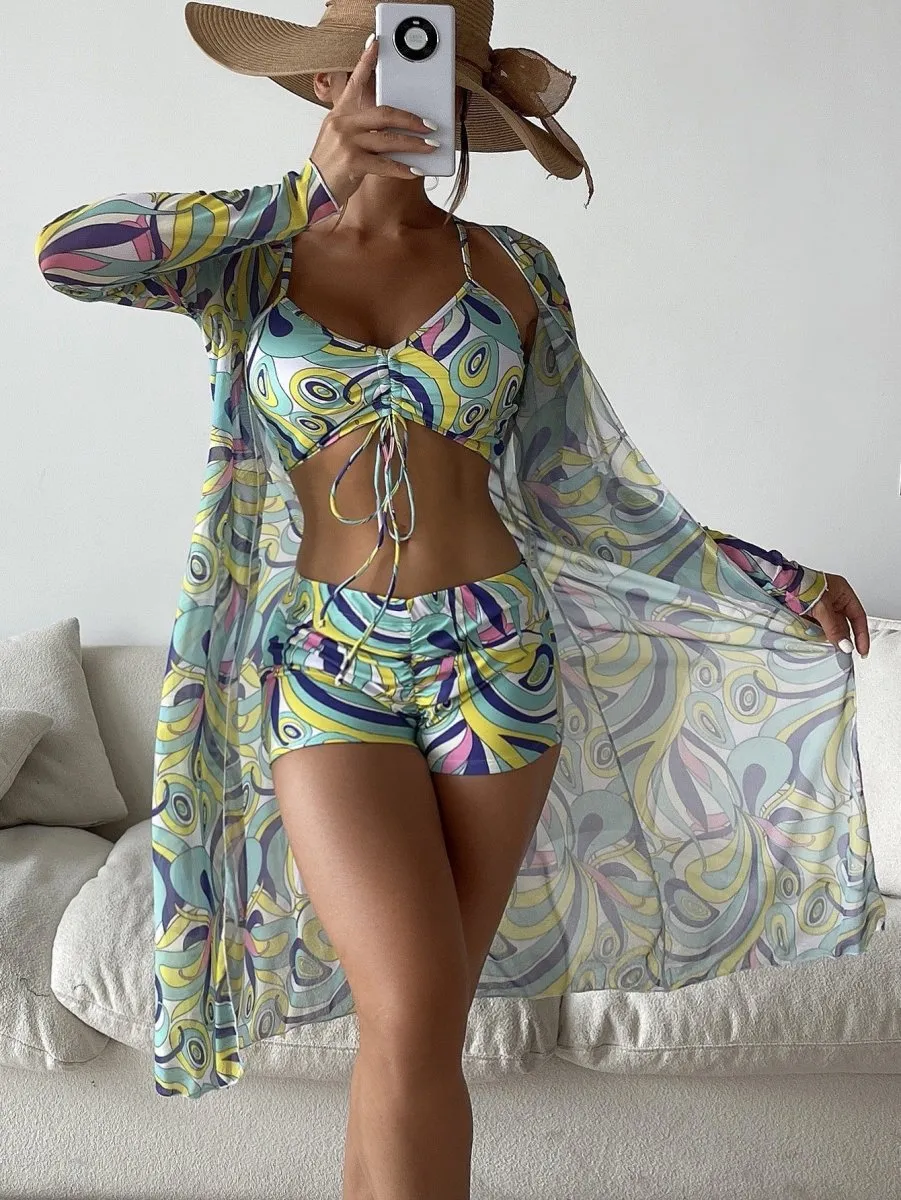 Nova Bikini With Long Sleeve Cardigan