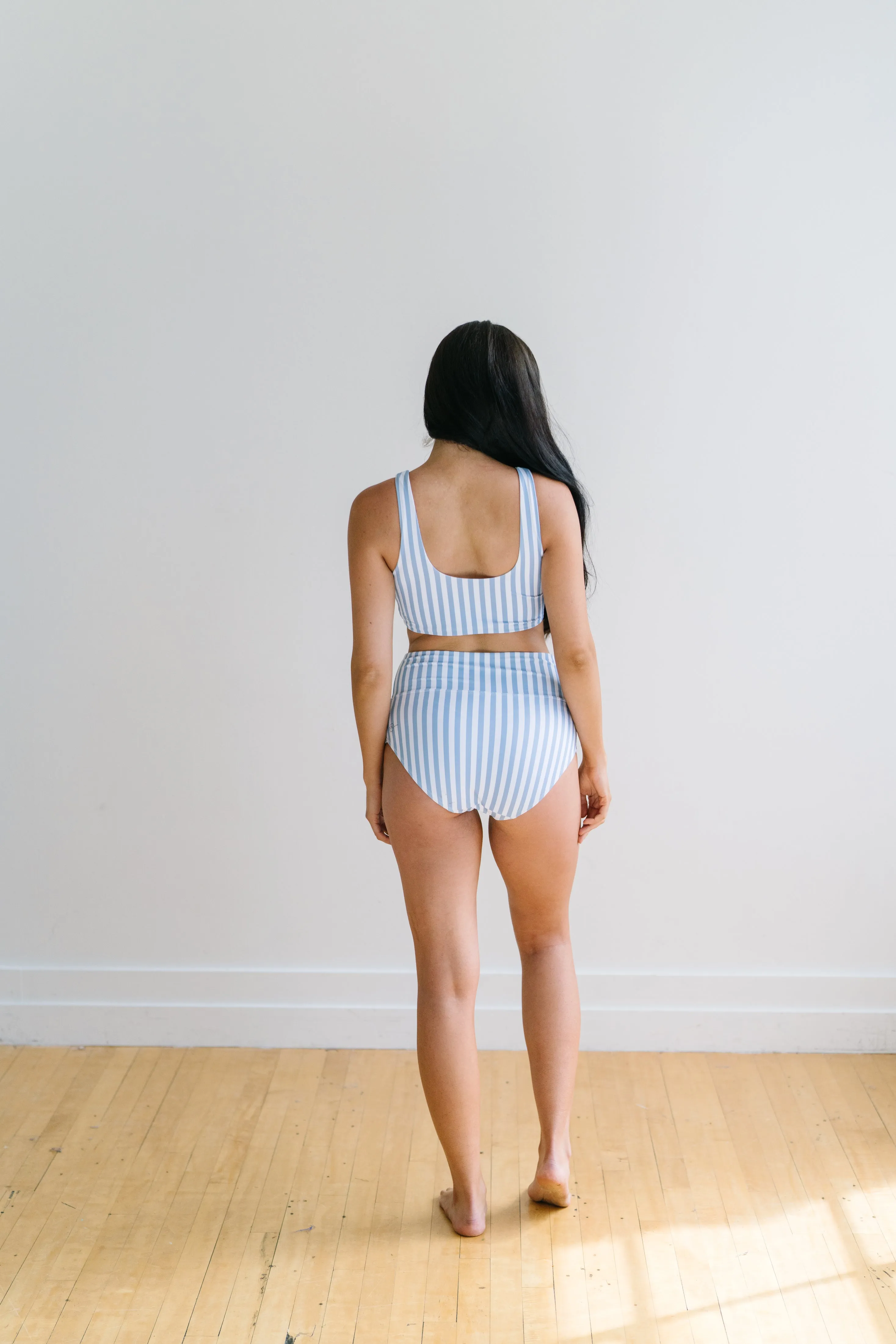 Oasis Bikini Top - Blue Stripe