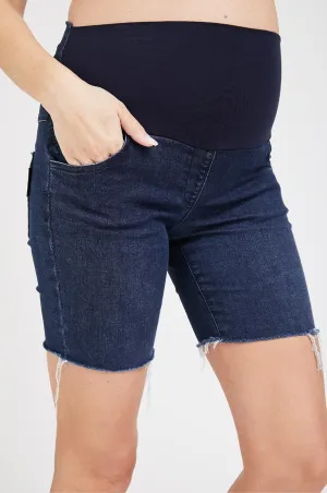 Olivia High Rise Denim Shorts - Blue