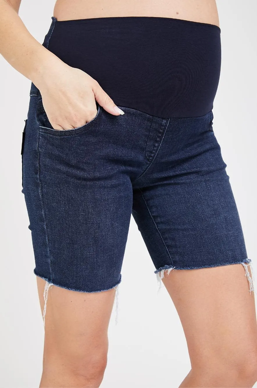 Olivia High Rise Denim Shorts - Blue