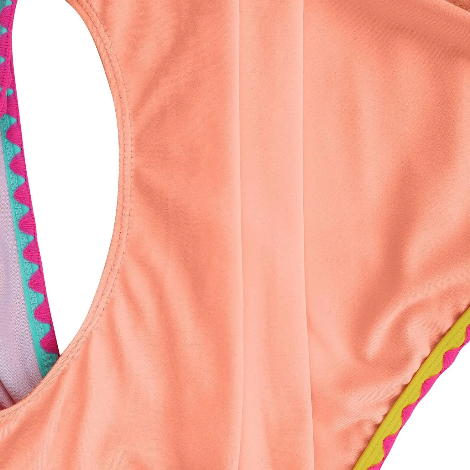 One Piece Bathing Suit for Women Color Block Cut Out V Neck Swimsuit 2025 Stretchy Slim Fit Spaghetti Strap Swimwear