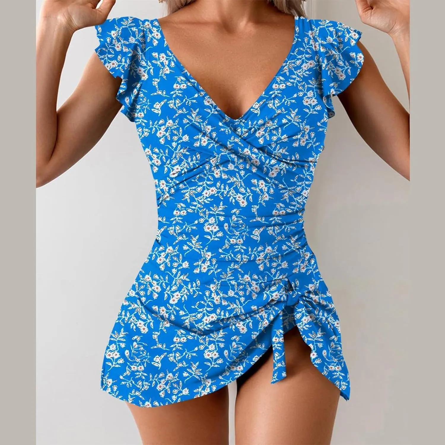 One Piece Swimdress for Women Tummy Control Swim Dresses Skirt 2025 Swimsuits Plus Size Bathing Suit