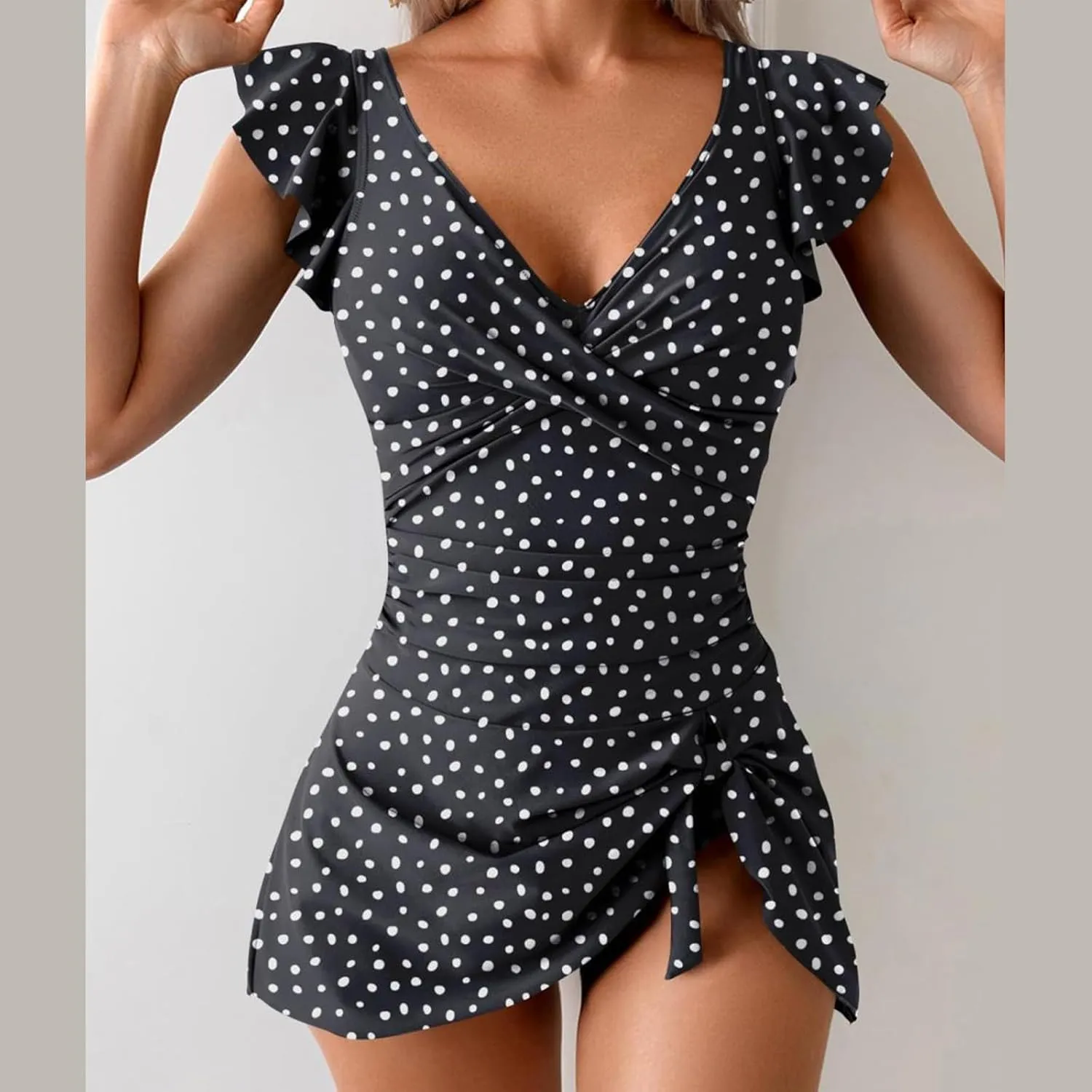 One Piece Swimdress for Women Tummy Control Swim Dresses Skirt 2025 Swimsuits Plus Size Bathing Suit