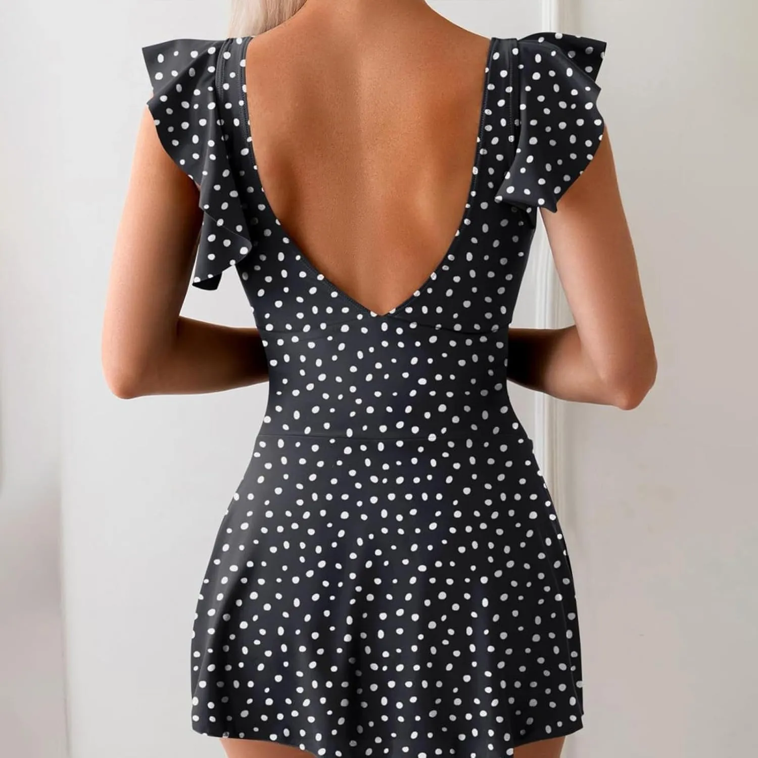 One Piece Swimdress for Women Tummy Control Swim Dresses Skirt 2025 Swimsuits Plus Size Bathing Suit