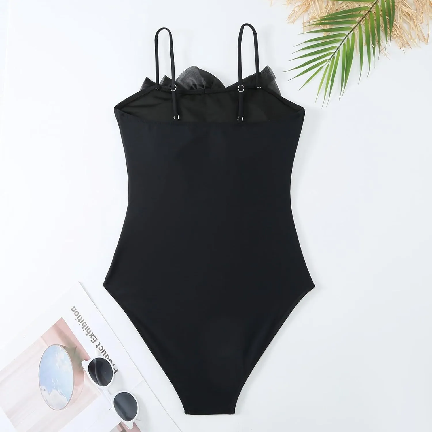 One Piece Swimsuit Women,2024 Summer Retro Print Tummy Control Bathing Suit with Beach Cover Up Wrap Skirt Sarong
