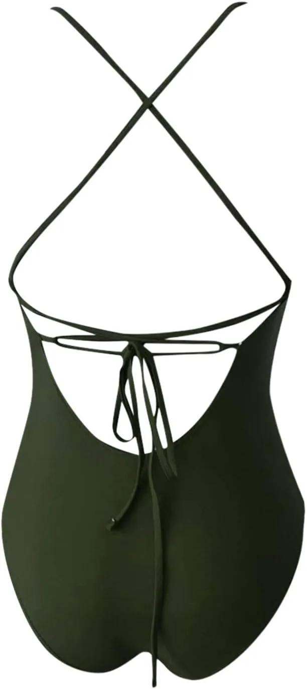 One Piece Swimsuits for Women Sexy Mesh Halter Push Up Bathing Suit Summer Beach Swimwear Beachwear Bikini Set
