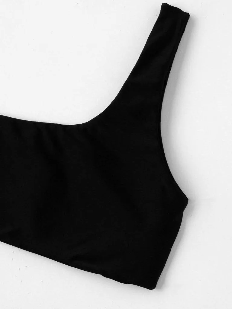 One Shoulder Bikini Set