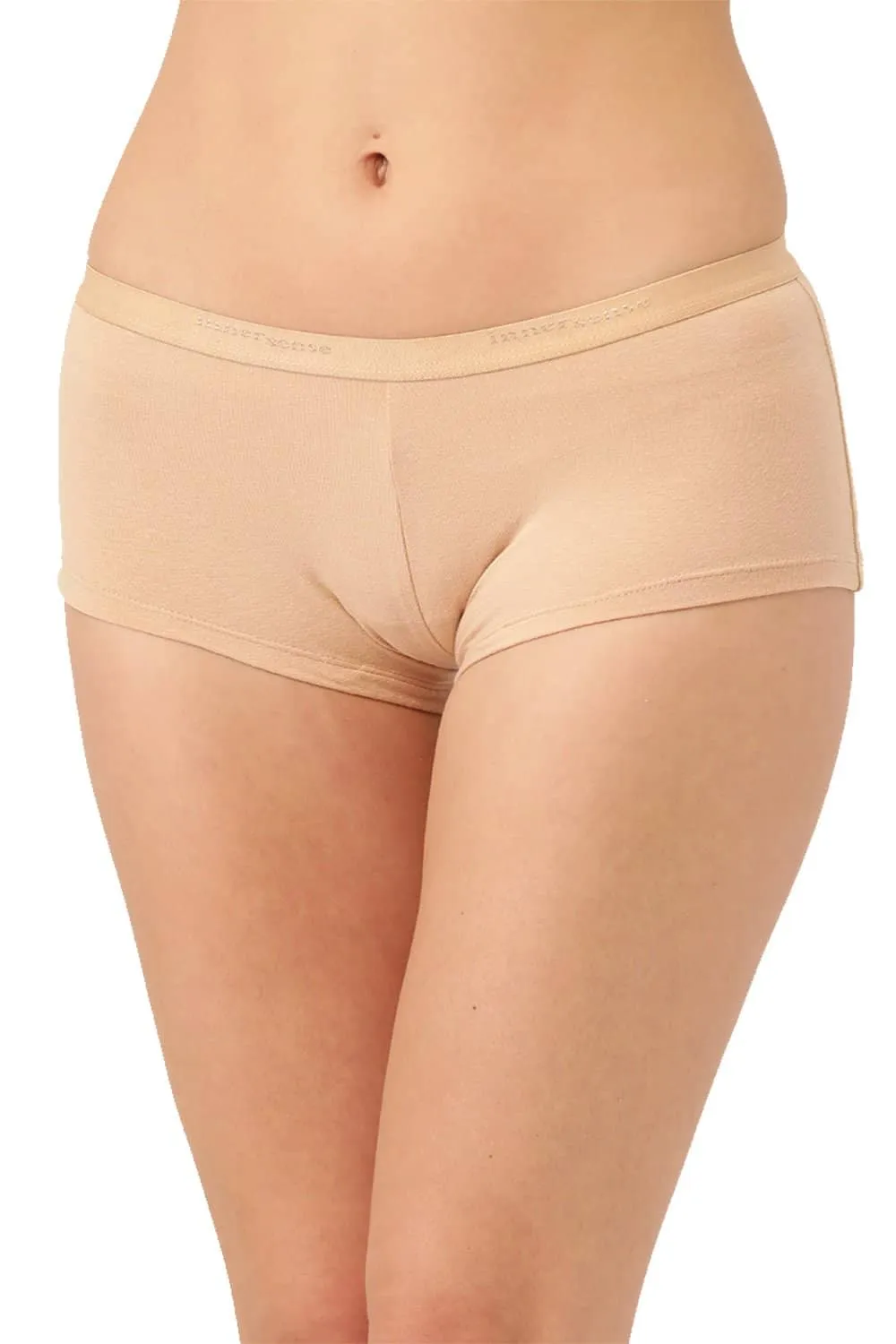 Organic Cotton Antimicrobial BoyShorts (Pack Of 2)-ISP038-Black_Skin-