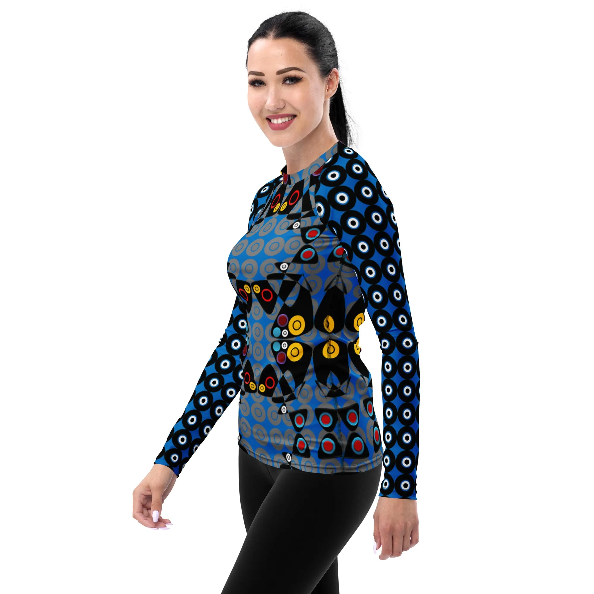 Origen Destination Women's Rash Guard BluBlkY