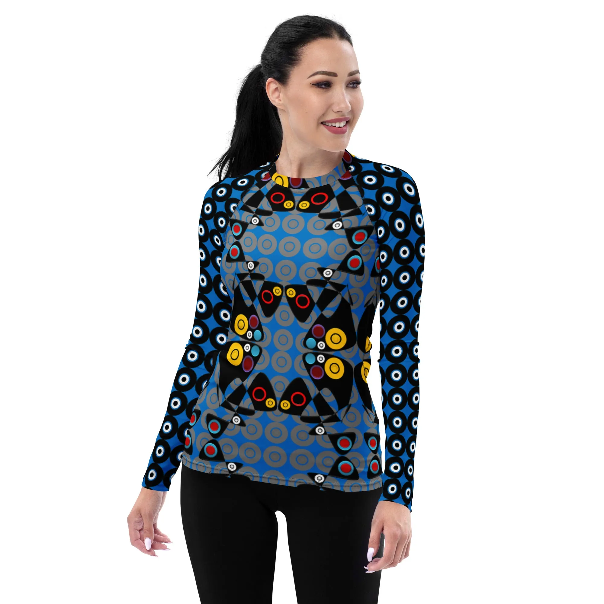 Origen Destination Women's Rash Guard BluBlkY