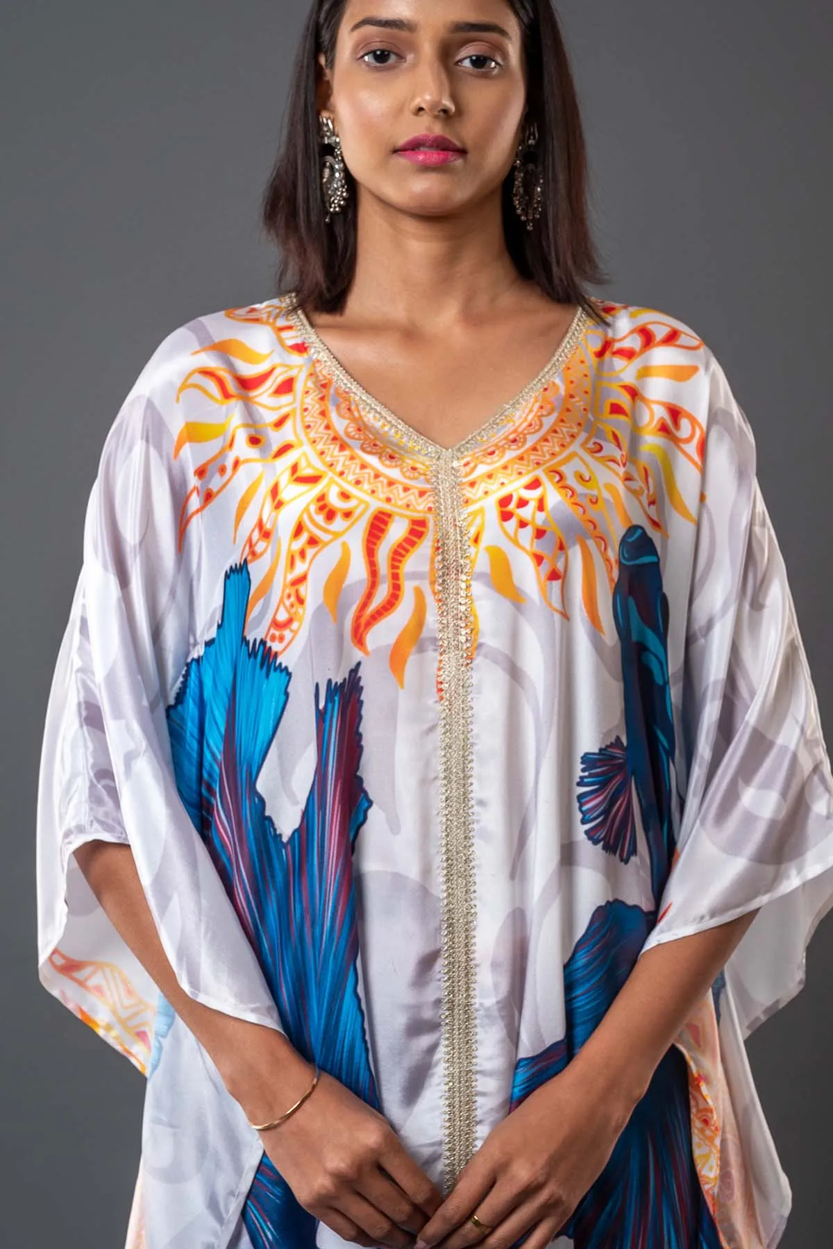 Oversized Print Kaftan & Pants