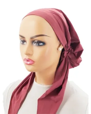 P2163-23 Mauve Classic Swim Pre-Tied Bandanna