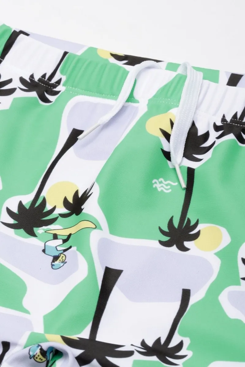 Palm Paradise Boys Swim Shorts