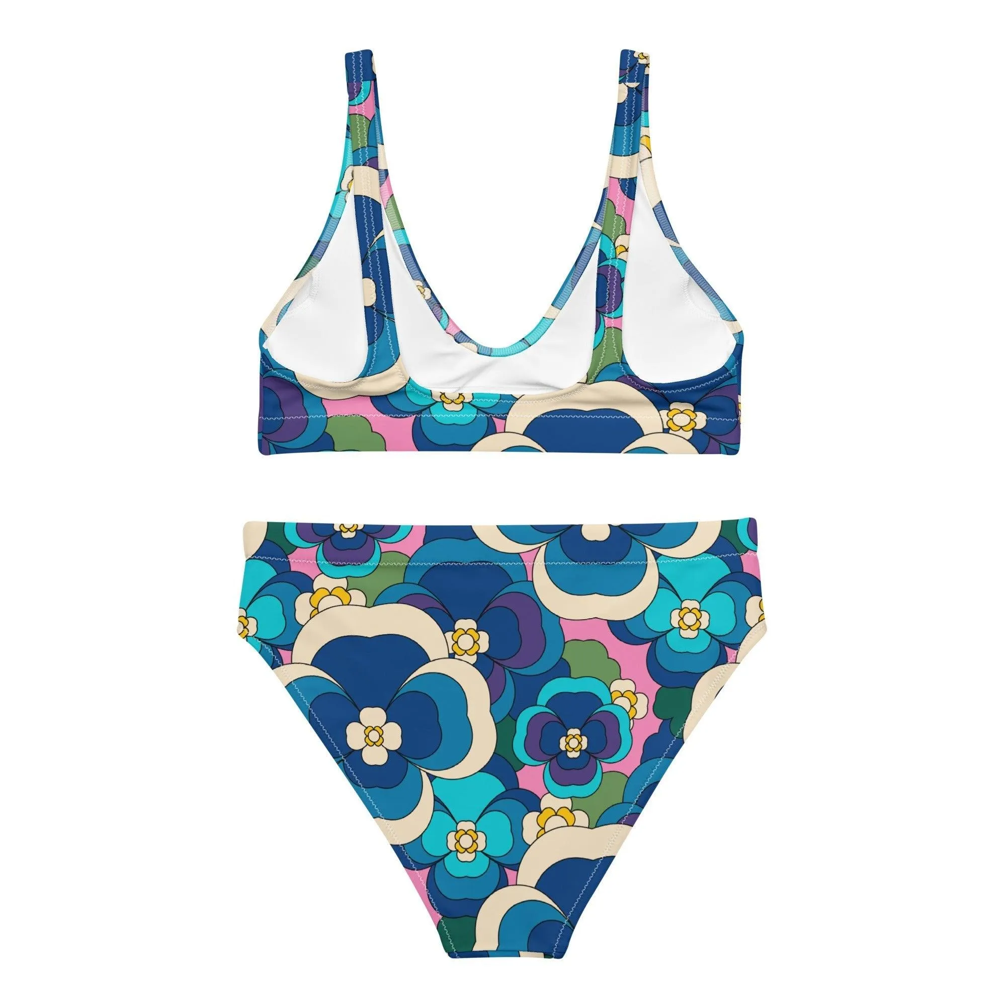 PANSY FANTASY blue pink - Bikinis made of recycled material