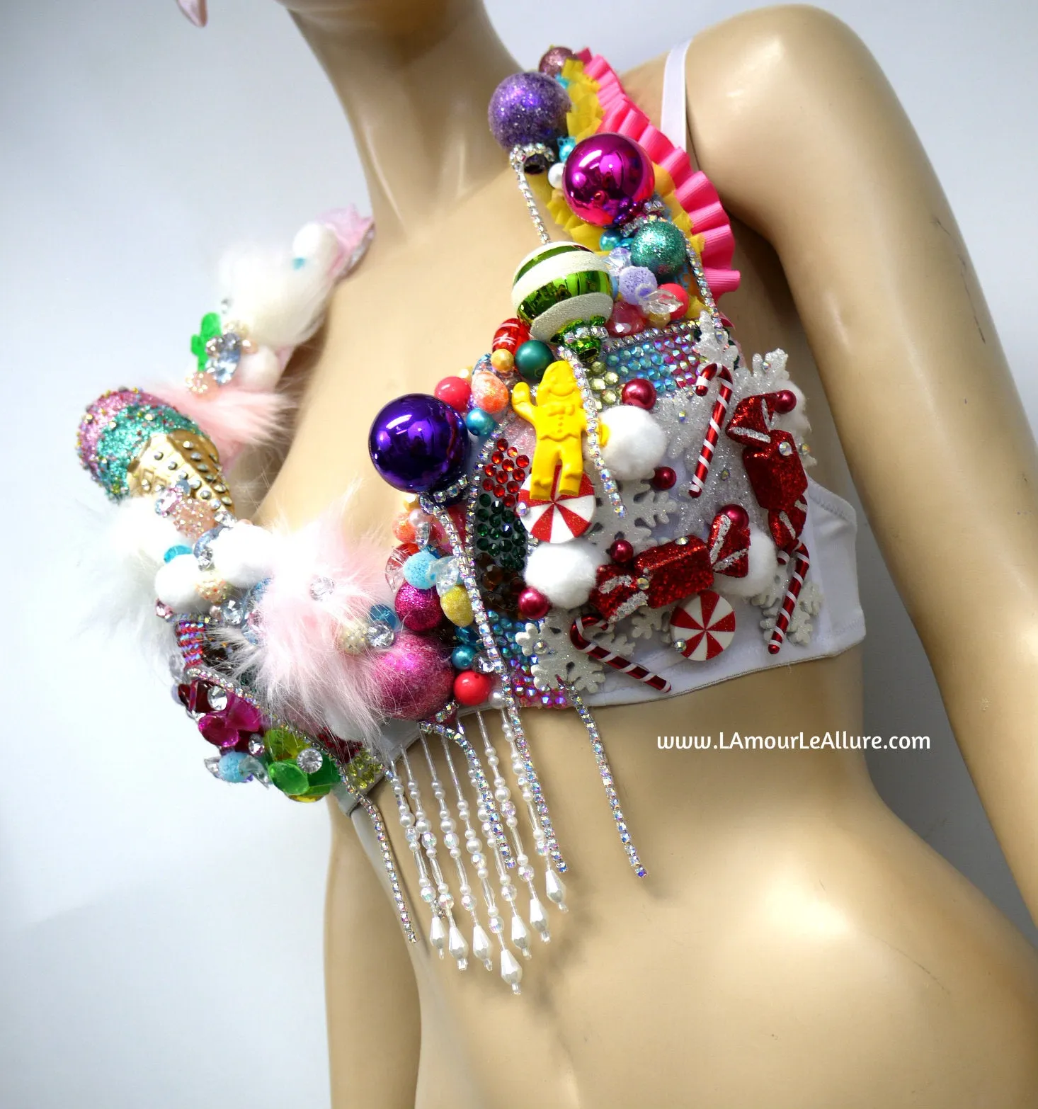 Pastel Candyland Board Game Bra and Crown