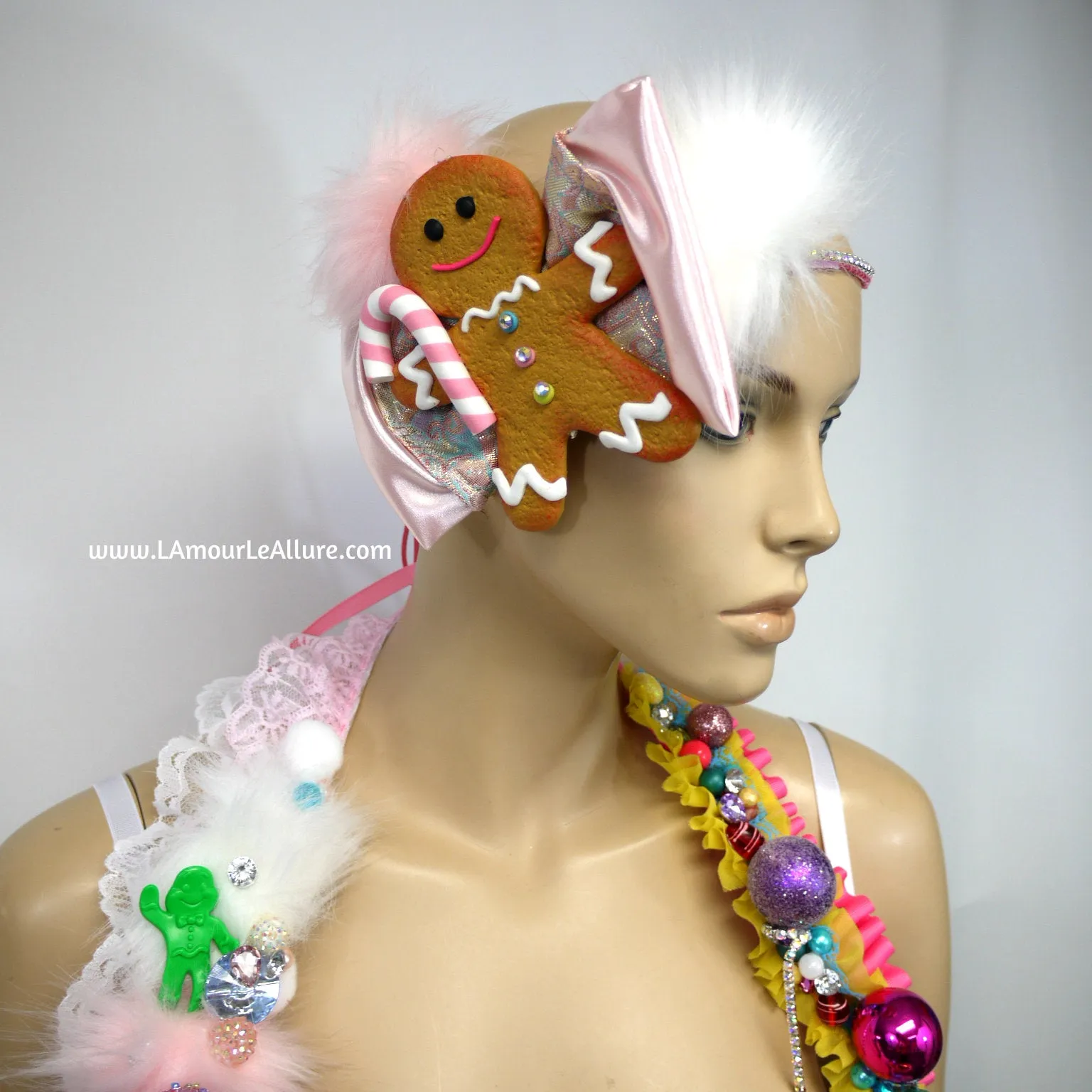 Pastel Candyland Board Game Bra and Crown