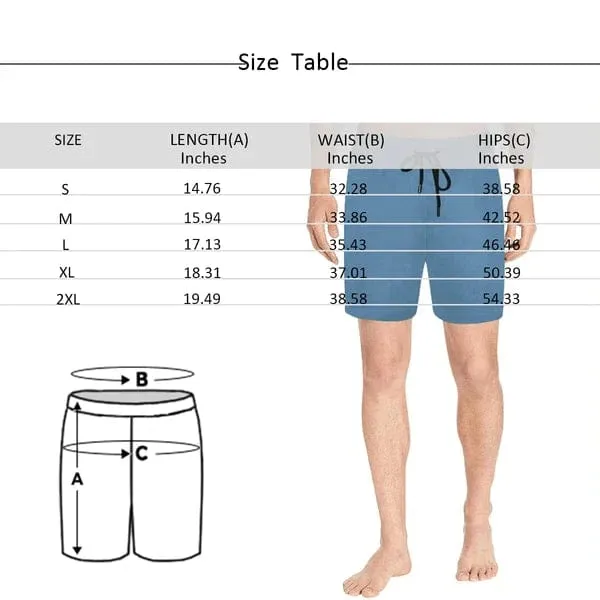 Personalized Face Funny Swim Trunks Customized The Space Calls To Me Men's Quick Dry Swim Shorts