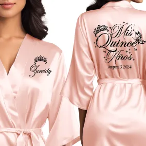 Personalized Rose Gold Mis Quince Años Robes