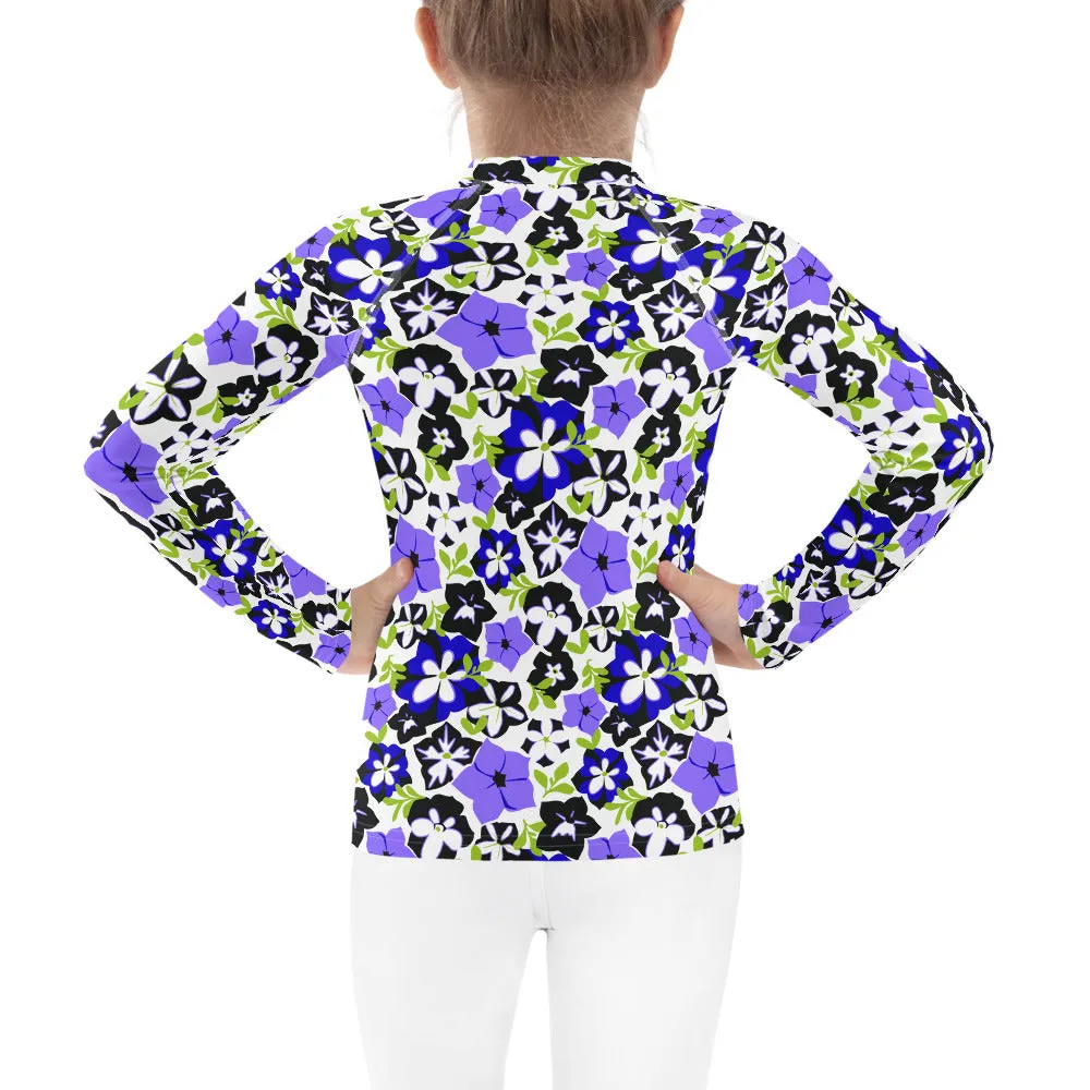 Petunias Kids Rash Guard (POD)