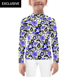 Petunias Kids Rash Guard (POD)