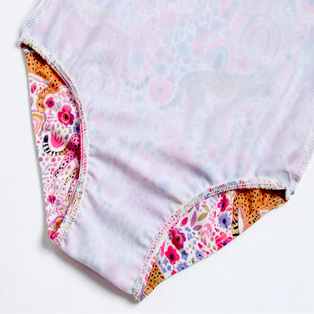 Pink Cheetah Swimsuits TENVDA