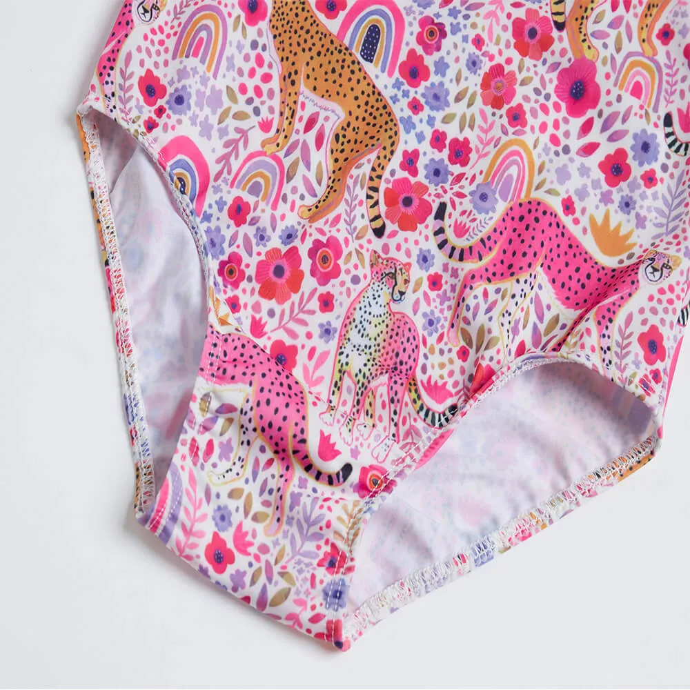 Pink Cheetah Swimsuits TENVDA
