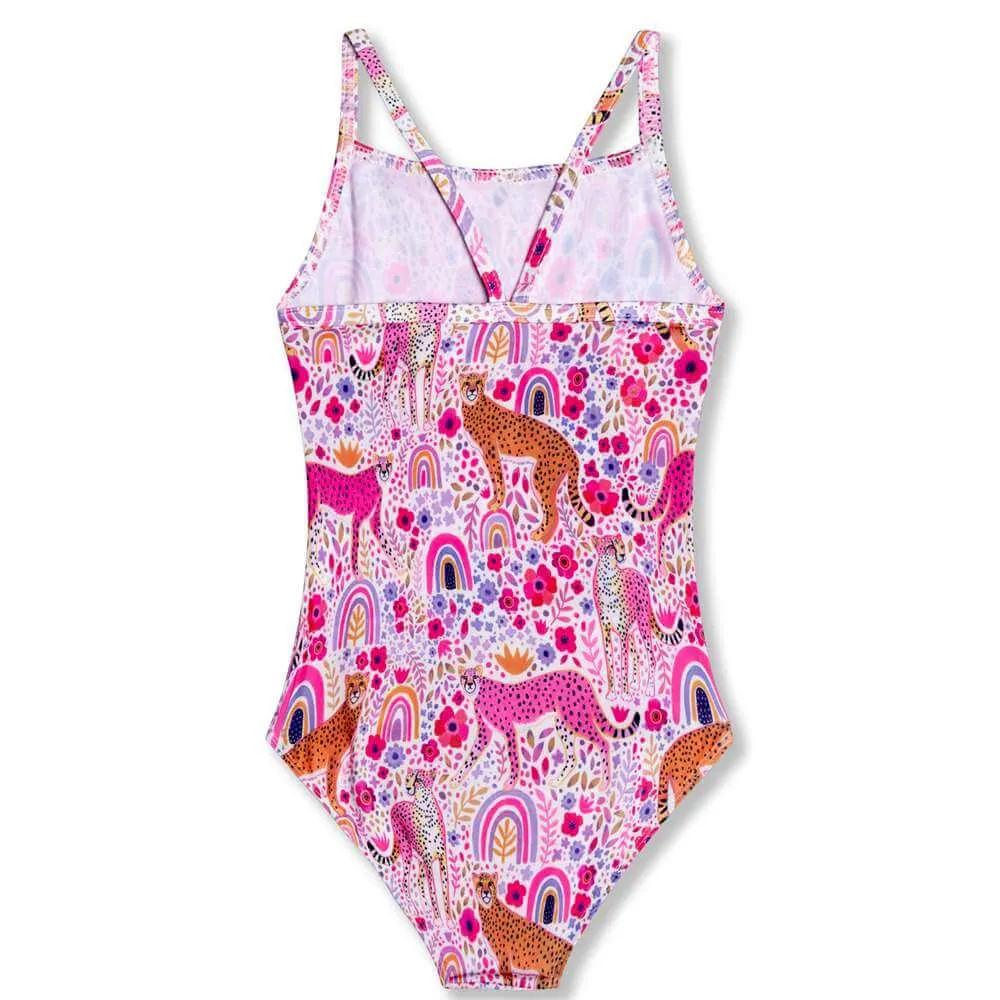 Pink Cheetah Swimsuits TENVDA