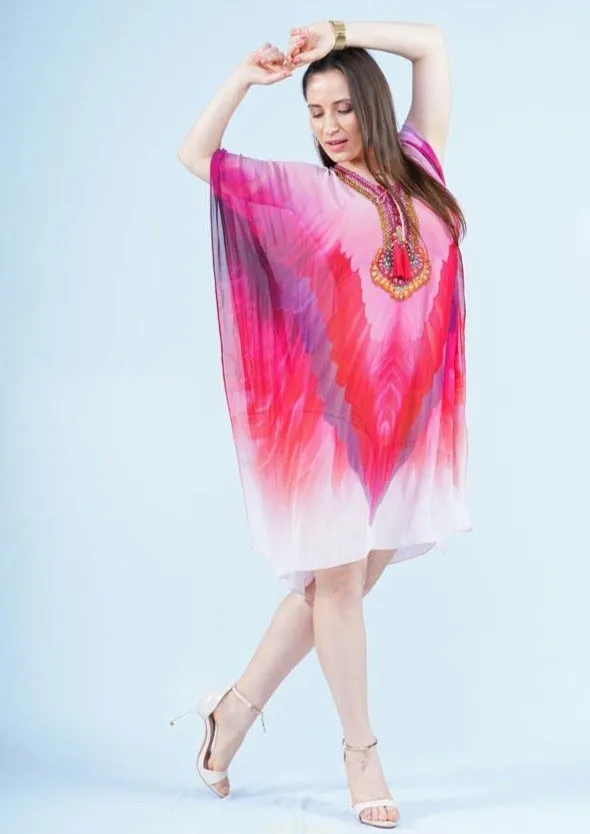 Pink Flamingo Kaftan