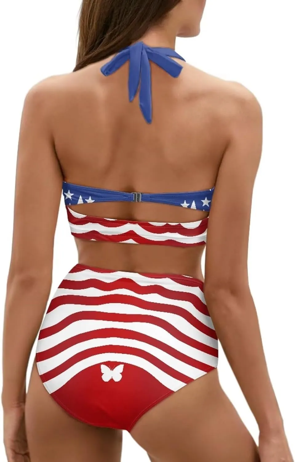 Plus Size Bathing Suit for Women Tummy Control High Waisted Bikini Sets for Women Size S-2XL
