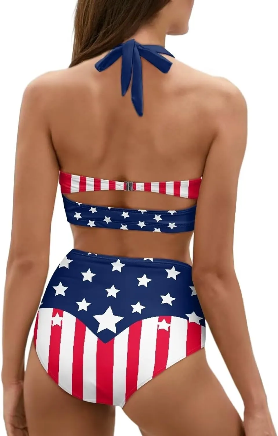 Plus Size Bathing Suit for Women Tummy Control High Waisted Bikini Sets for Women Size S-2XL