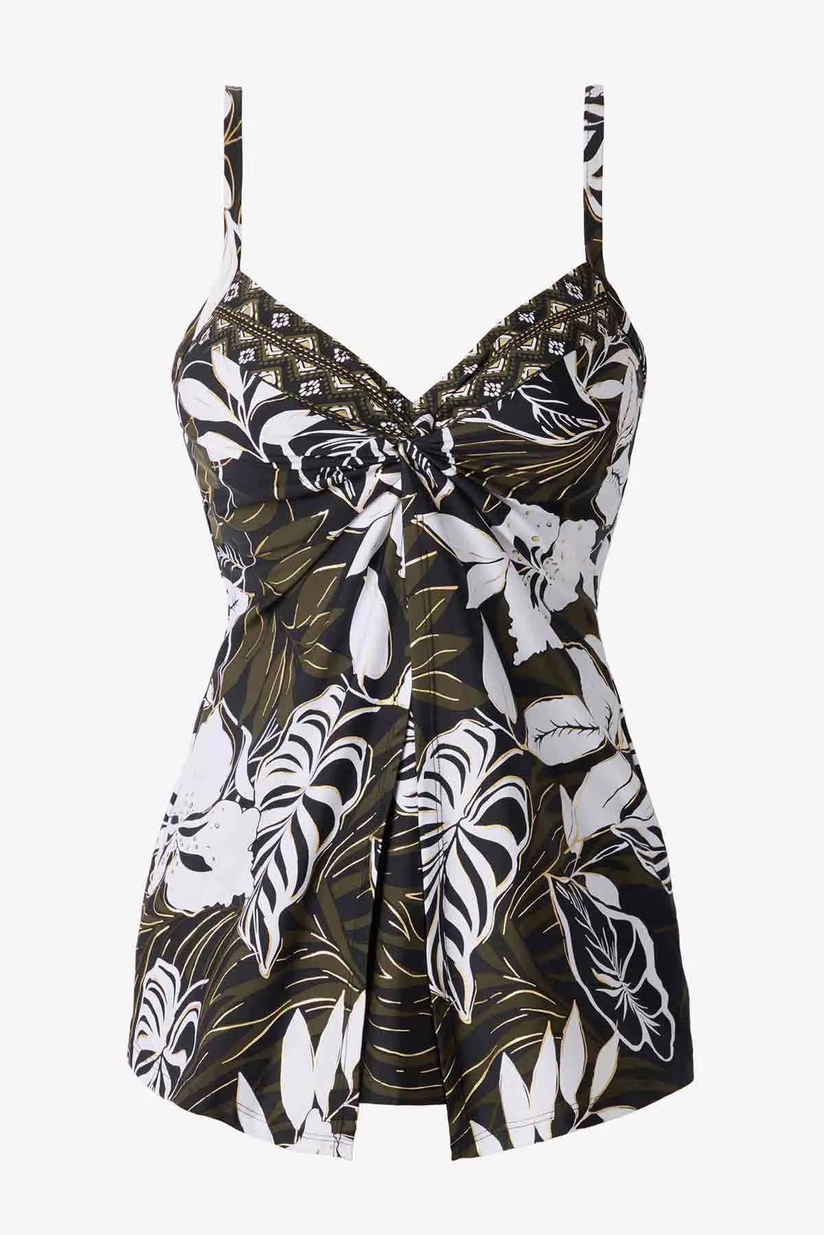 Plus Size Elle Dorado Love Knot Tankini Top
