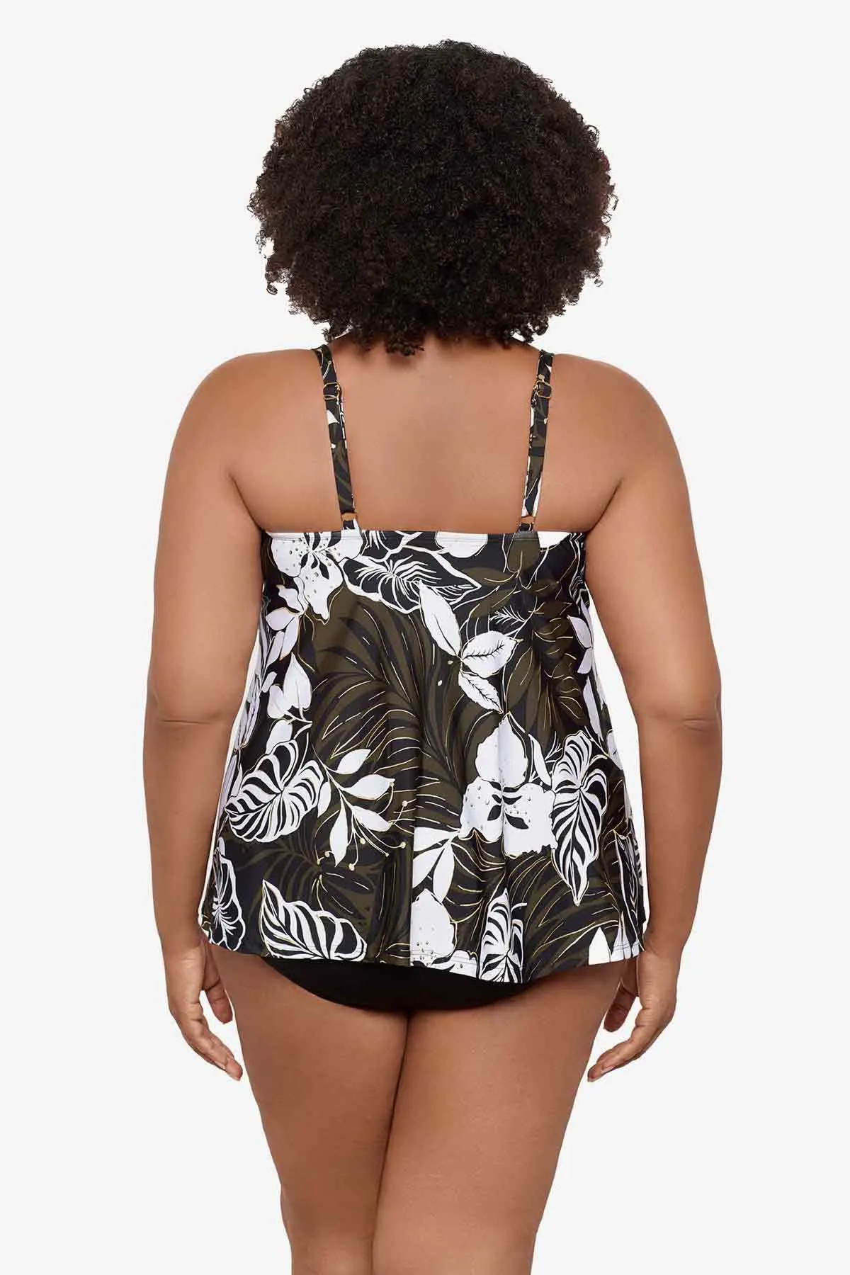 Plus Size Elle Dorado Love Knot Tankini Top