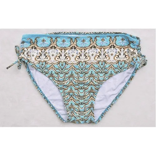 Plus Size Halter Pattern Bikini Set