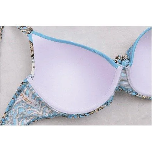 Plus Size Halter Pattern Bikini Set