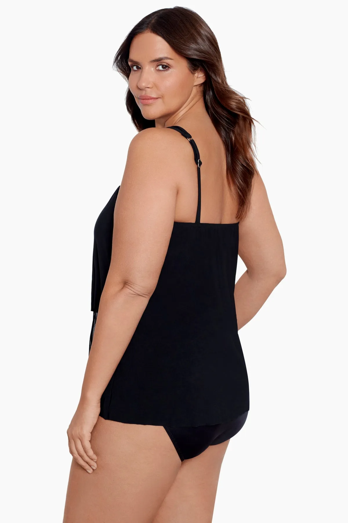 Plus Size Illusionists Mirage Underwire Tankini Top