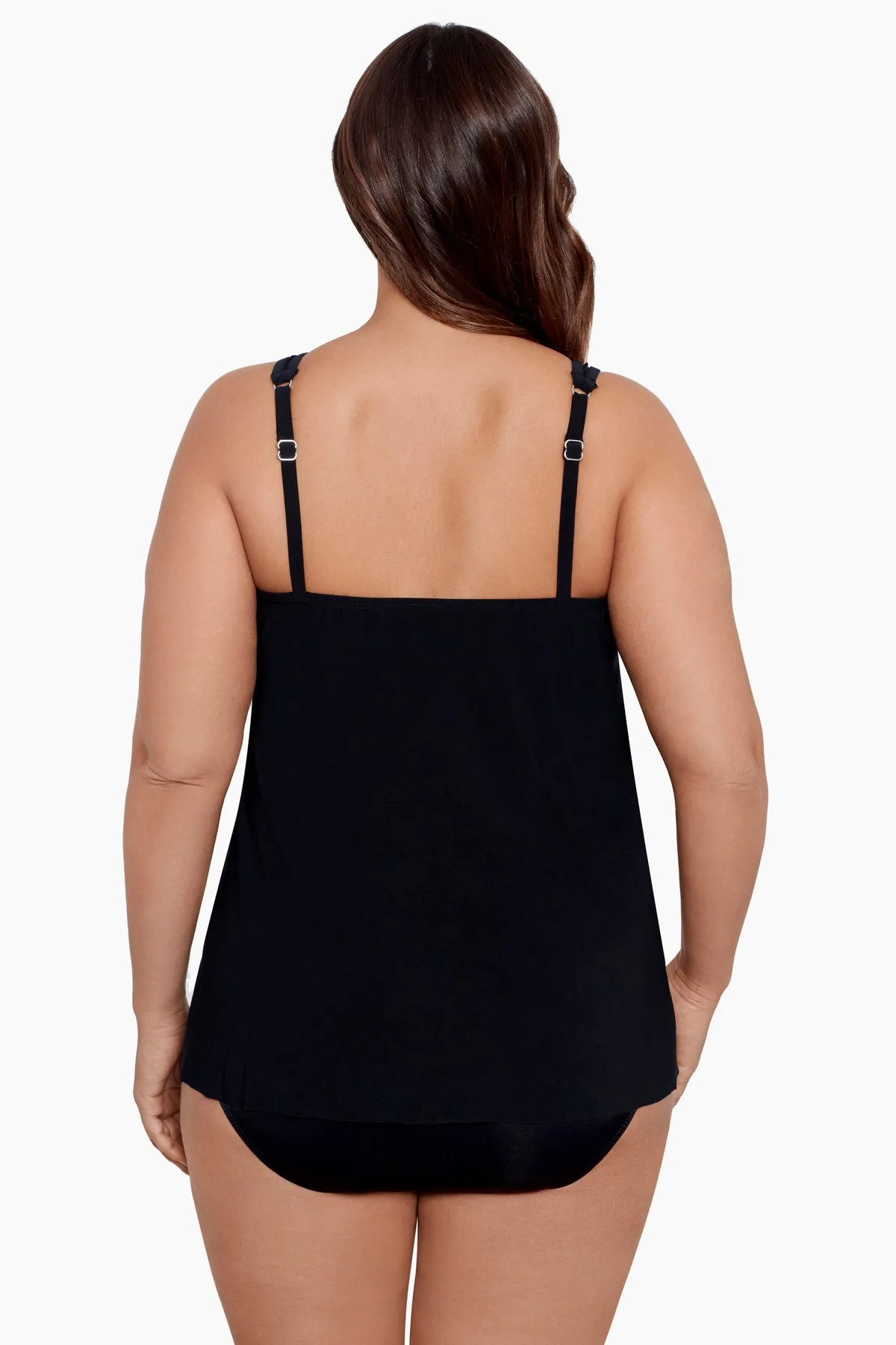 Plus Size Illusionists Mirage Underwire Tankini Top