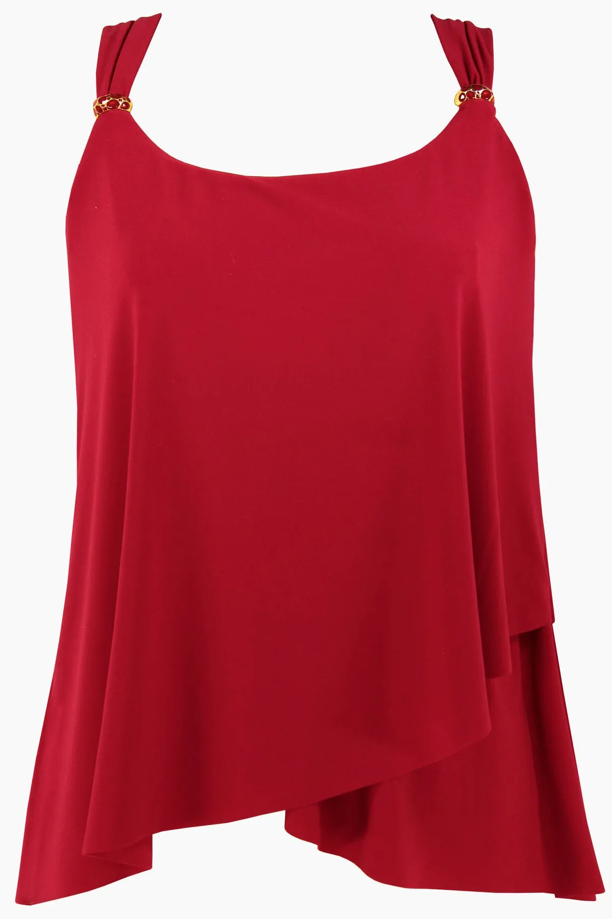Plus Size Razzle Dazzle Underwire Tankini Top