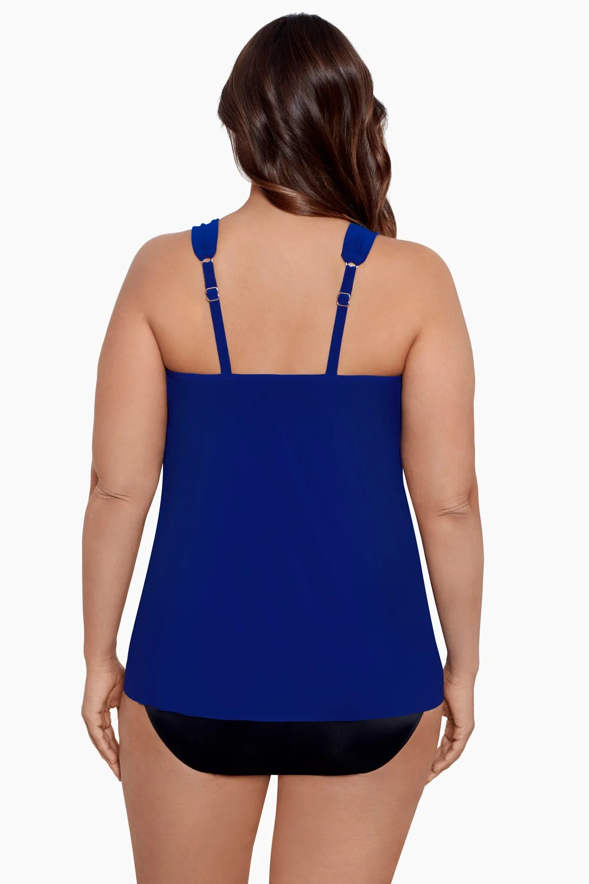 Plus Size Razzle Dazzle Underwire Tankini Top