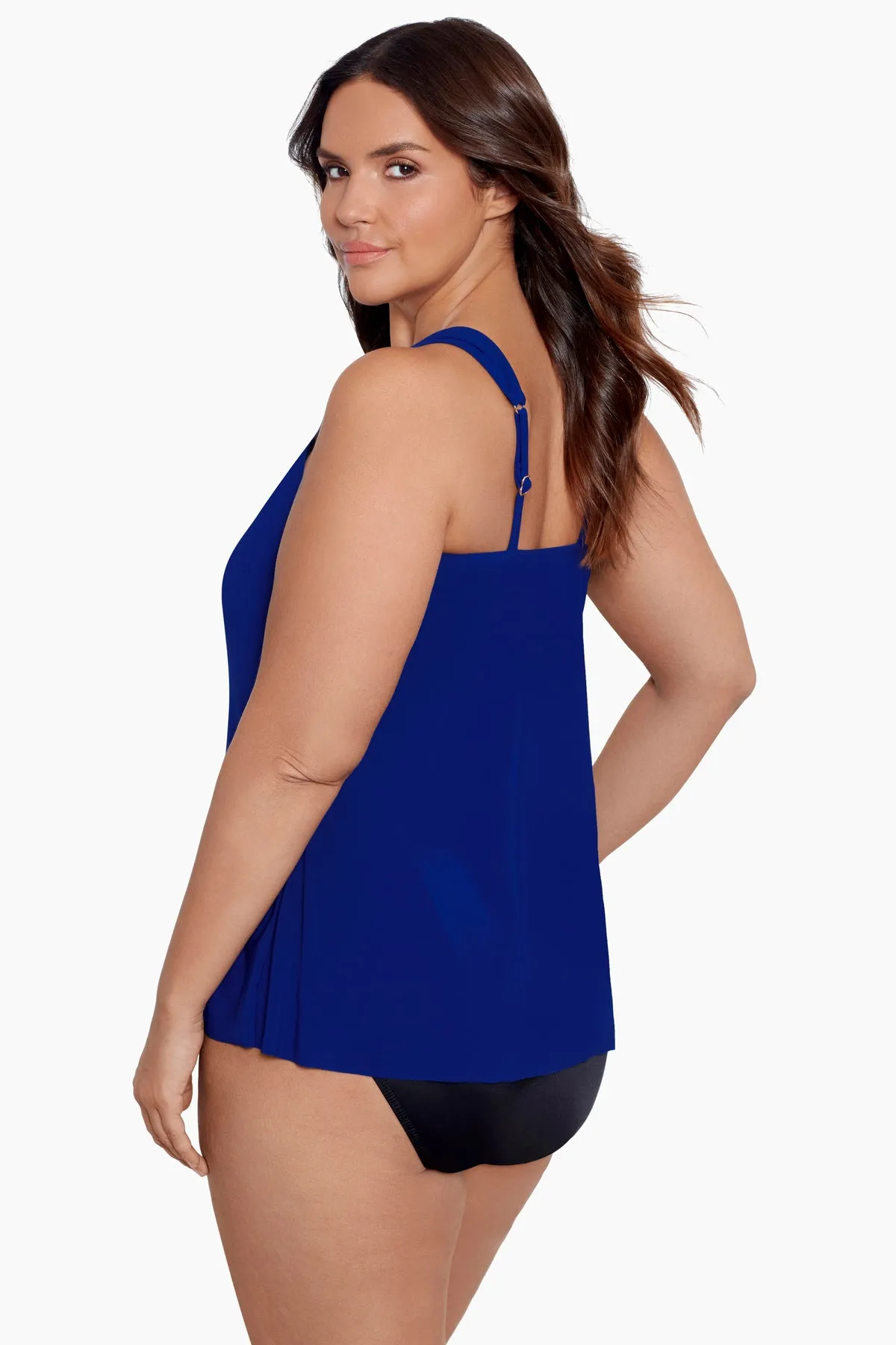 Plus Size Razzle Dazzle Underwire Tankini Top