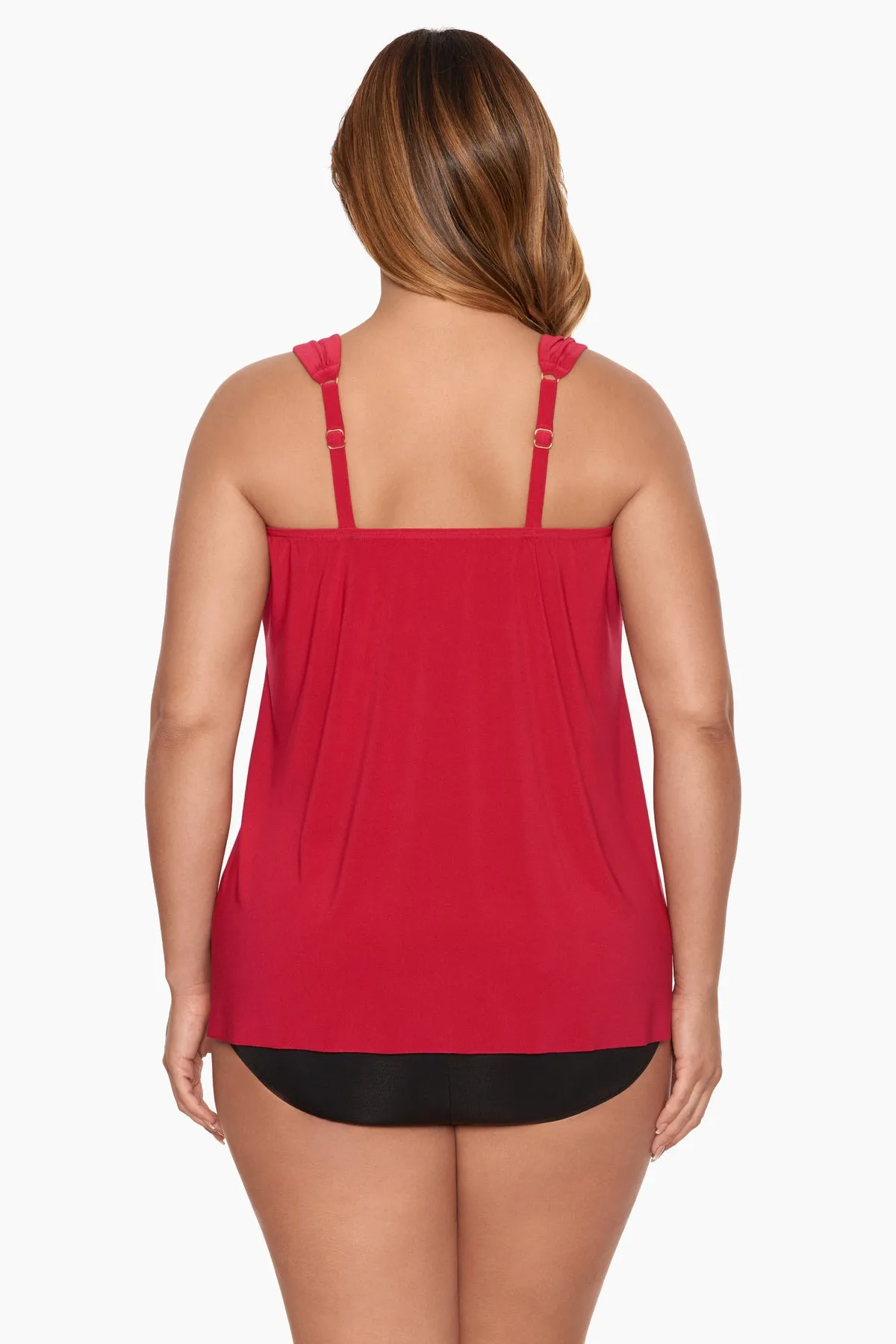 Plus Size Razzle Dazzle Underwire Tankini Top
