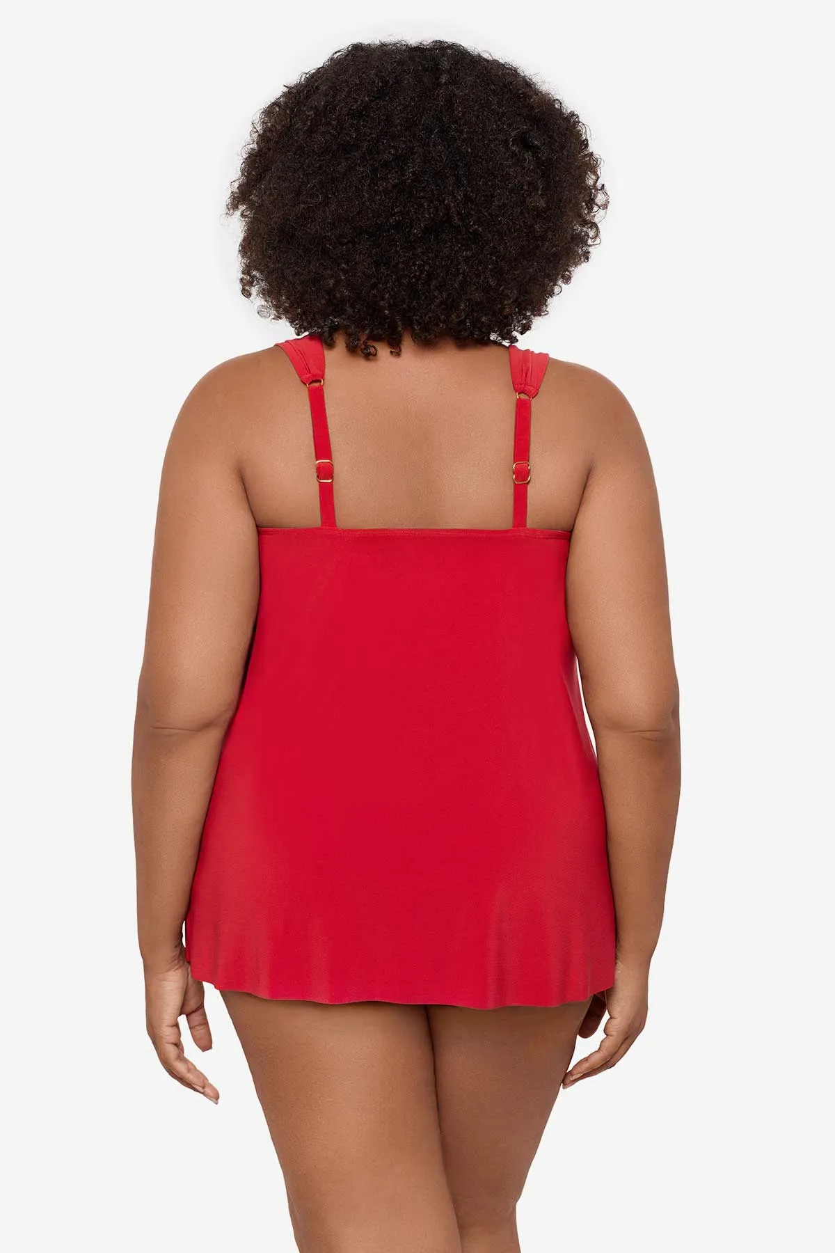Plus Size Razzle Dazzle Underwire Tankini Top