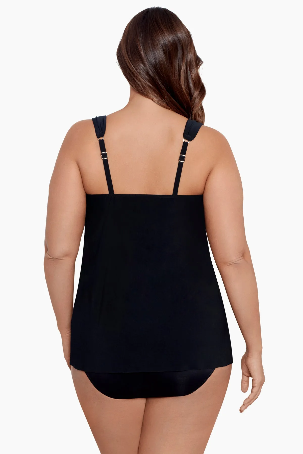 Plus Size Razzle Dazzle Underwire Tankini Top