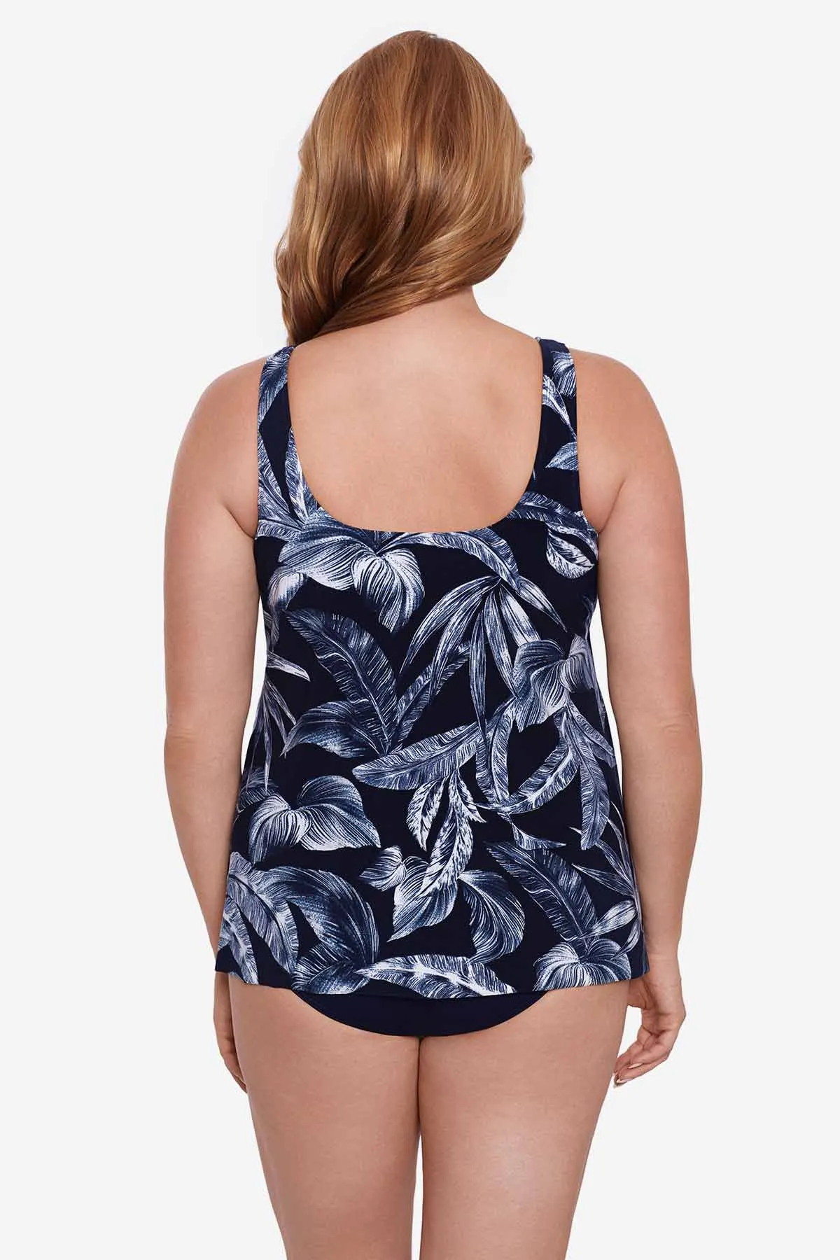 Plus Size Tropica Toile Ursula Tankini Top