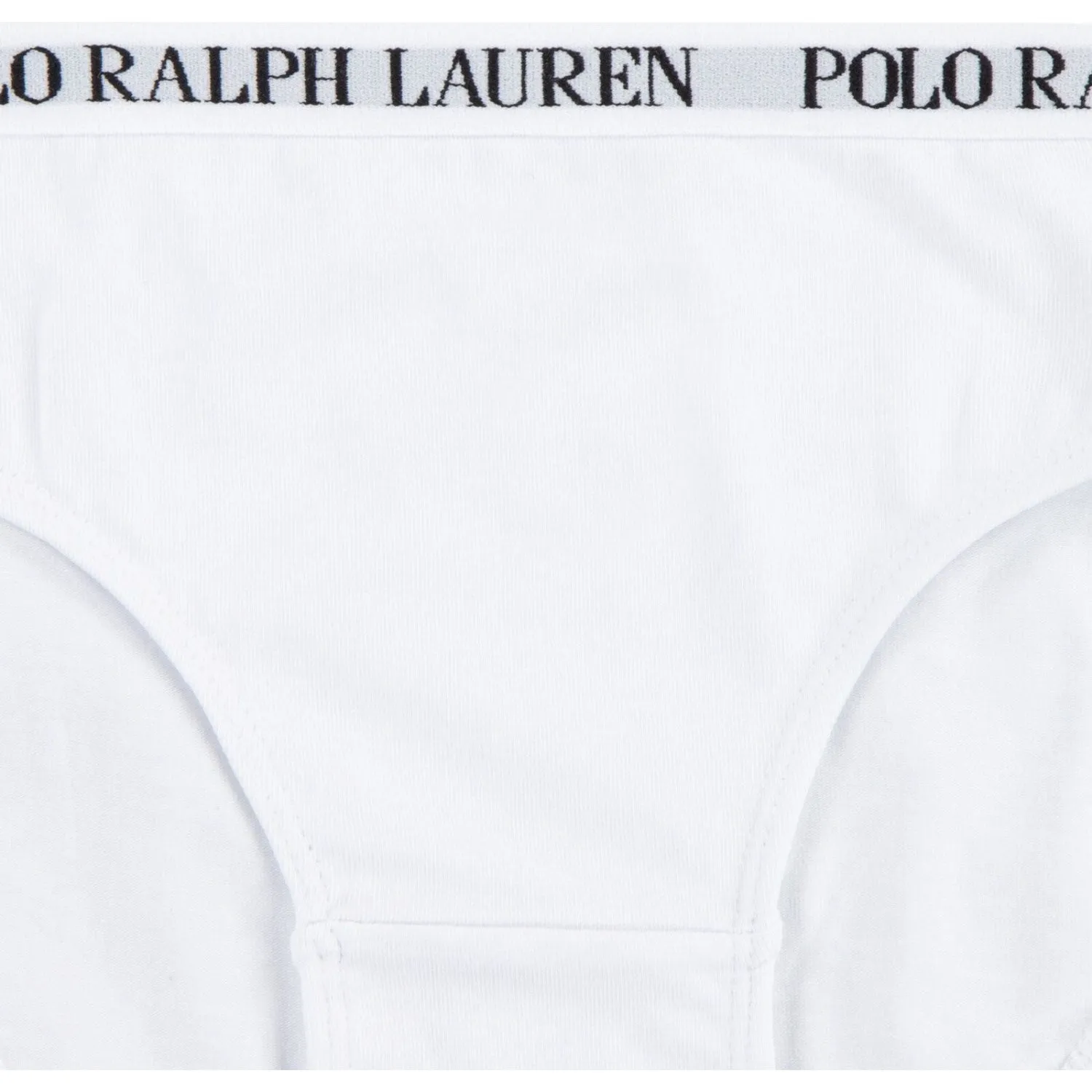 Polo Ralph Lauren White/Polo Black Solid 3 Pack Bikini