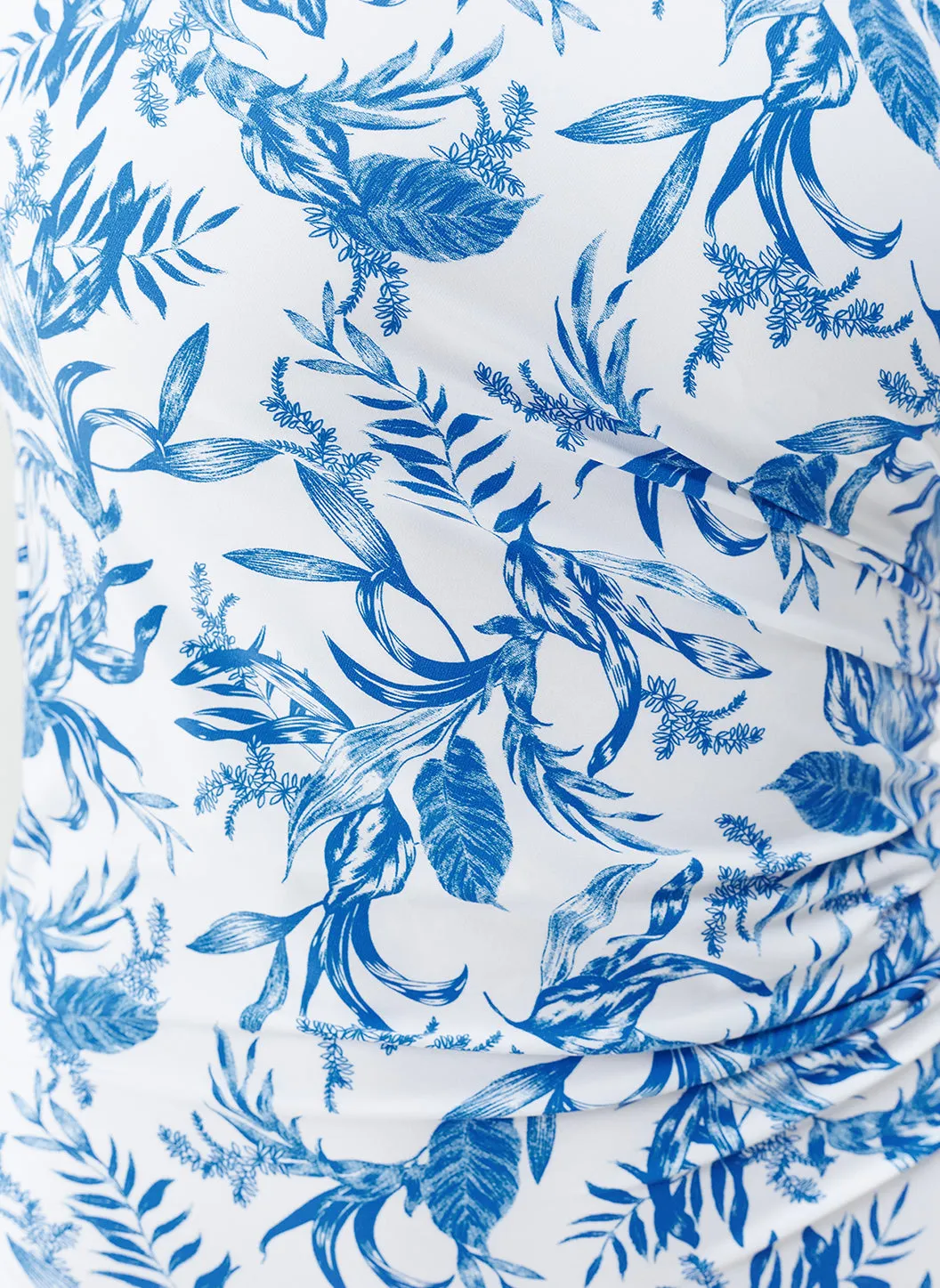 Positano Blue Leaf Bikini Bottom