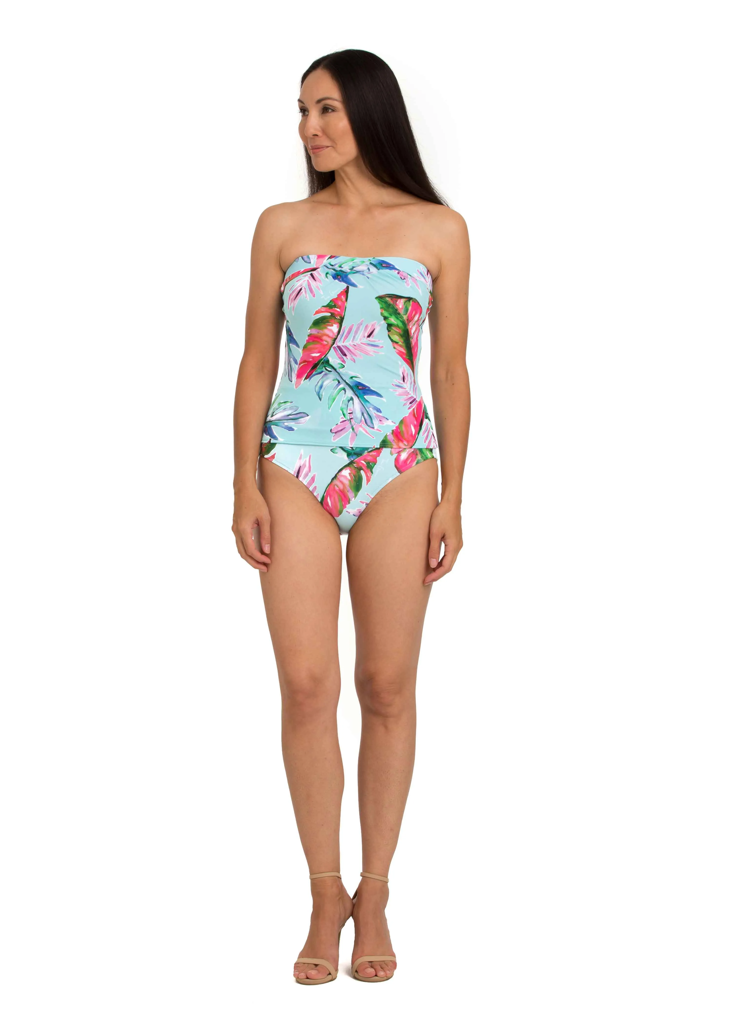 Print Fitted Bandini Top (Style 108)