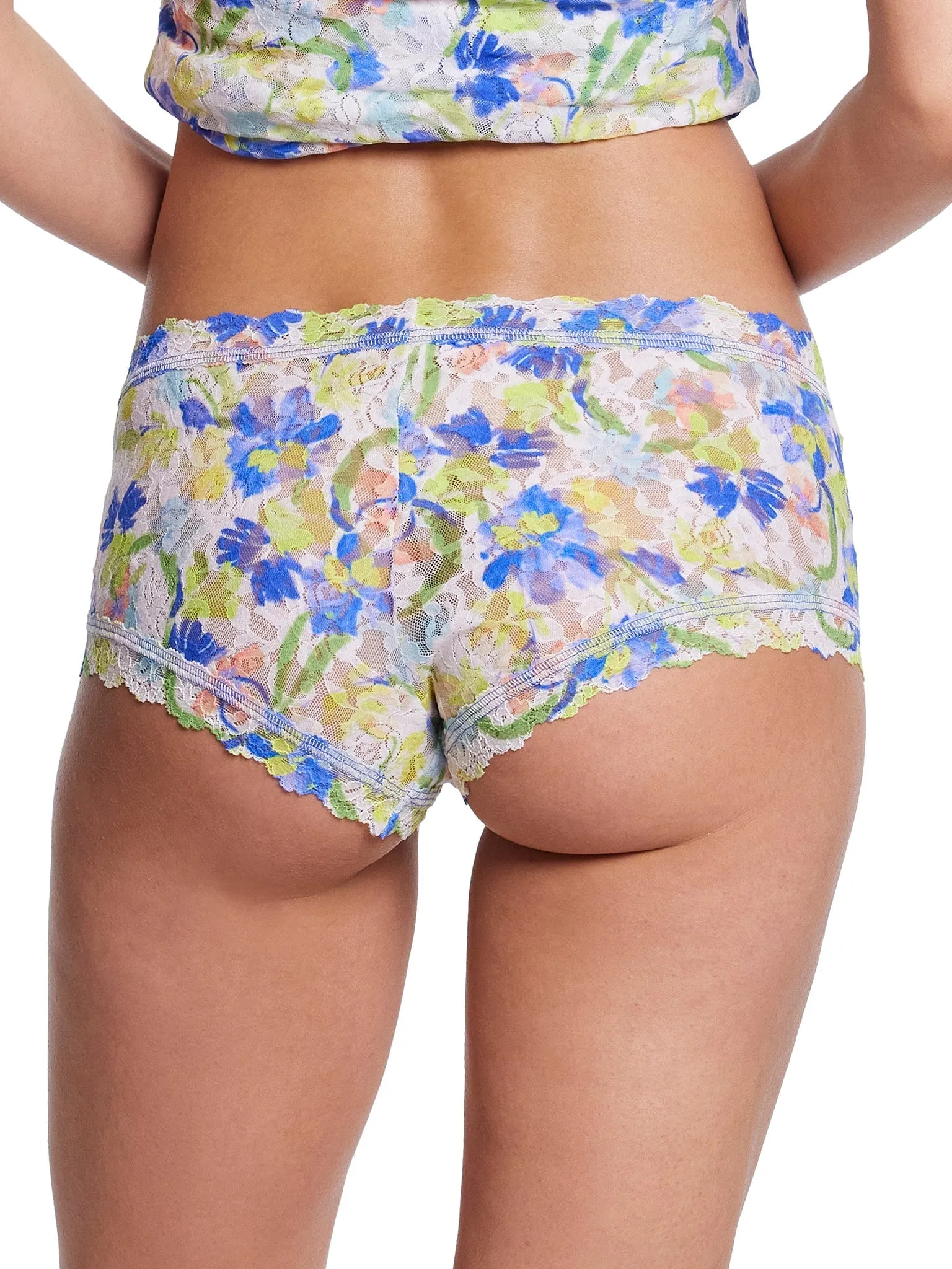 Printed Signature Lace Boyshort Brush Strokes Sale